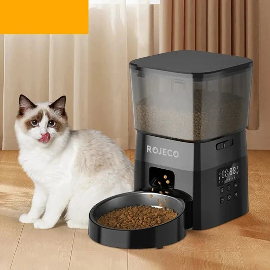 Smart Automatic Pet Feeder - Button-Controlled Food Dispenser