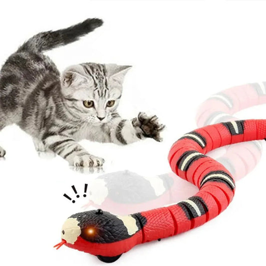 Smart Snake Teaser - Interactive USB Rechargeable Cat Toy